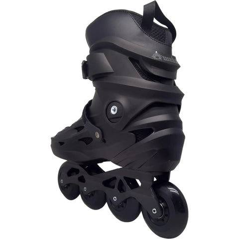 4 Wheel Inline Skates Black Size 6 For Men And Women Top Notch Boot With Durable Outer Shell And Breathable Honeycomb Memory Sponge