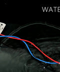 Solder Seal Wire Connectors 200 Pieces 22 To 18 AWG Red Heat Shrink Butt Terminals in waterproof test with wires submerged