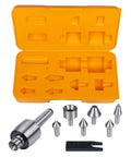 2MT Heavy Duty Live Center Set With 7 Interchangeable Tips For Lathe Tailstock, Includes Morse Taper Live Center, Wrench, And Plastic Case
