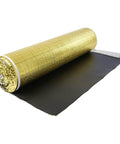 Heavy Duty Three In One Floor Underlayment Two Hundred Sq Ft Roll with Built In Tape and Vapor Barrier, 3mm thick EPE foam, gold coating.