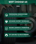 Infographic highlighting benefits of Front Semi Metal Brake Pads Kit And Rear Ceramic Pads 8 Pieces For Nissan Altima 2013-2025.