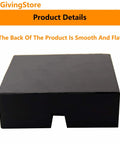 Heavy Duty Square Jack Pads With Anti-Slip Rubber Build For Safe Car Lifting And Pinch Weld Protection This Set Of Four Black Rail Adapter Support Blocks Ensures Solid Stability On Any Lift Job Durable Hard Rubber Design Fits Standard Jack Stand Posts, smooth flat back detail of black rubber pad
