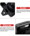 Black Push Button Latch Lock for RV Camper Car Drawers and Cabinets Keyless Entry No Key Needed durable design