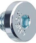 Close-up of a blue zinc plug from the 12 Piece Automatic Transmission Pan Drain Plug Kit With Gasket For Toyota And Lexus SUVs And Trucks Like 4Runner Tacoma Tundra Sequoia Land Cruiser GX LX RC SC 2003 On