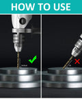 Instructions for proper use of Five Thirty Second Inch Cobalt Drill Bit Set Of Ten M35 High Speed Steel Jobber Twist Bits for hard metals.