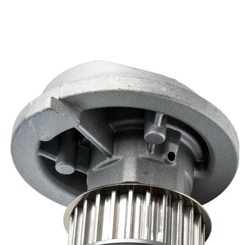 Direct Fit Timing Belt Kit Water Pump For Optra 2 0L 2004 2005 Fits 92063917 92064250 Specs Perfect Install Stops Breakdowns Saves Cash Keeps Engine Running Cool And Reliable For Driving Without Extra Cost Or Worry For Safe Drive Right Now. silver metal timing belt pulley and water pump housing