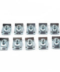 Heavy Duty Stainless Steel U Nuts Assortment Kit M4 M5 M6 M8 With Speed Clips For Chimneys And Auto Fenders Elastic Buckle Design For Firm Mounting Standard Screw Match Broad Vehicle Compatibility, assorted U nuts