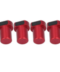Red 4 pack 20mm bench dogs with non-slip pad aluminum alloy table stop for woodworking benches holes clamping and stable fixation