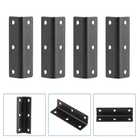 Stainless Steel 90 Degree Corner Braces L Shaped Brackets With Screw Holes 4 Pack Heavy Duty Solid Furniture Support