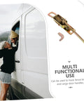 Heavy Duty Toggle Clamp Latch For Truck Bed And Tool Box adjustable metal spring hasp beside van illustration.