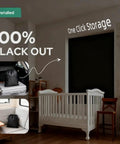 Installed Travel Blackout Curtain That Blocks Out One Hundred Percent Sun And UV Rays No Drill Window Cover With Stickers And Suction Cups Portable Light Blocking Shades For Bedroom Nursery Dorm RV 50 By 78 Inches