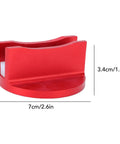 Red Magnetic Jack Pad For Cars And SUVs, Aluminum Grooved Pinch Weld Jack Adapter With Frame Rail Protector, 7cm x 3.4cm