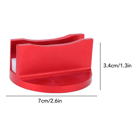 Red Magnetic Jack Pad For Cars And SUVs, Aluminum Grooved Pinch Weld Jack Adapter With Frame Rail Protector, 7cm x 3.4cm