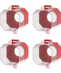Emergency Stop Button Switch Cover Dustproof Safety Plastic Protector Lockout Cover Round Hole Compatible With 30mm Mounting 4 Pack