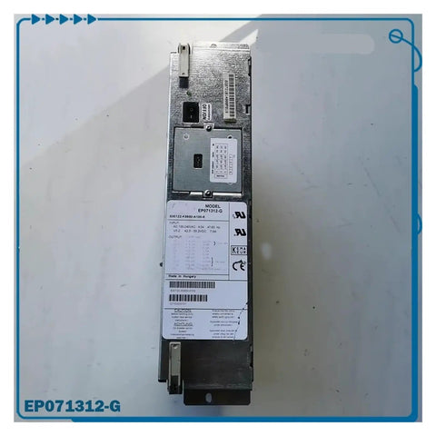 Power Supply EP071312-G Rock Solid Performance With Clean One Color Finish, Reliable Output For Electronics Projects, Home Lab, Or Industrial Setups, Built To Last And Ready For Continuous Operation, Stable Voltage And Low Noise. vertical metal power supply module on white background