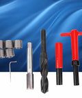 Thread Repair Kit 10Pcs M18x1.5 Stainless Steel Threaded Inserts For Car And Aluminum Holes Portable Patch Up Tool Set
