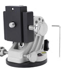 Latitude Mount For Telescopes, Equatorial Tracking And Astrophotography Accessory, Aluminum Alloy, black and white, side view