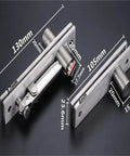 Sleek Hidden Pivot Hinge For Wooden Doors Rotating Multi Angle Pivot Shaft With Concealed Hardware Stainless Steel Build