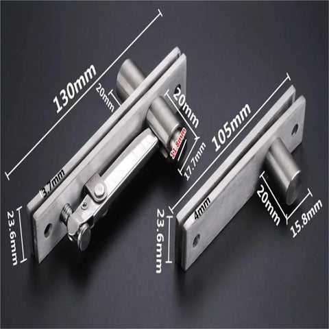 Sleek Hidden Pivot Hinge For Wooden Doors Rotating Multi Angle Pivot Shaft With Concealed Hardware Stainless Steel Build