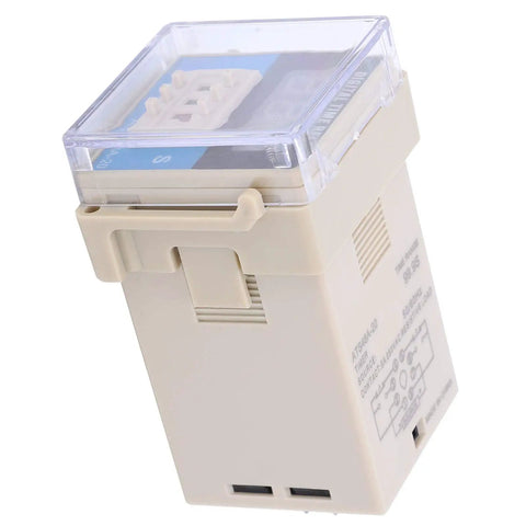 LED Digital Display Adjustable Cycle Time Relay Delay Control Module For Industrial Automation Systems DC 12V High Reliability Wide Delay Range Anti Interference Digital Time Setting Flexible Control Mode, beige plastic relay module