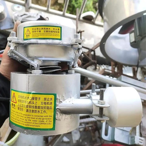 Off Grid 1000W Water Turbine Generator 220V 50Hz Mini Hydro System For Remote Areas, rugged aluminum alloy build