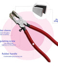 Glass Cutter Tool Set With 8 Inch Running Pliers And 6 Inch Breaker Pliers For Glass Cutting Curved Jaws Stained Glass Projects