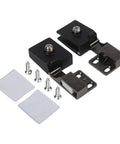 Self Closing Glass Door Hinge For 3 To 5 Mm Frameless Panels No Drill Installation Clamp with screws and pads