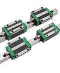 Beefed-Up Two Rail Linear Rail And Carriage Kit For CNC Router Upgrade With Four Carriage Blocks HGR15 And HGR20 Compatible 750mm Length