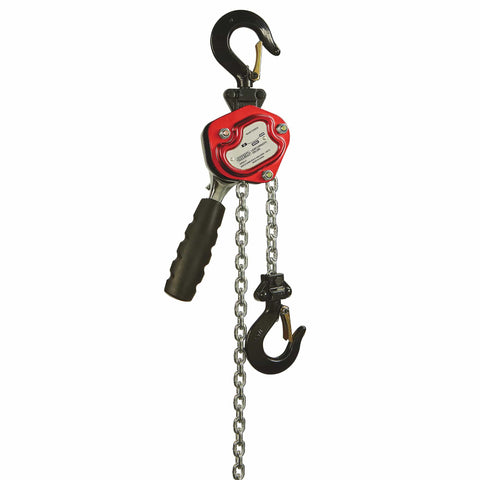 Mini Lever Chain Hoist, 550 Lb Capacity, 5 Ft Lift, Lightweight Yet Rugged Steel, Grade 80 Load Chain, Dual Pawl Brake shown