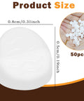 50 Pack White Silicone Door Hole Plugs For Entry Door Frames Fits Five Sixteenth Inch And Quarter Inch Screw Holes Easy Press Fit