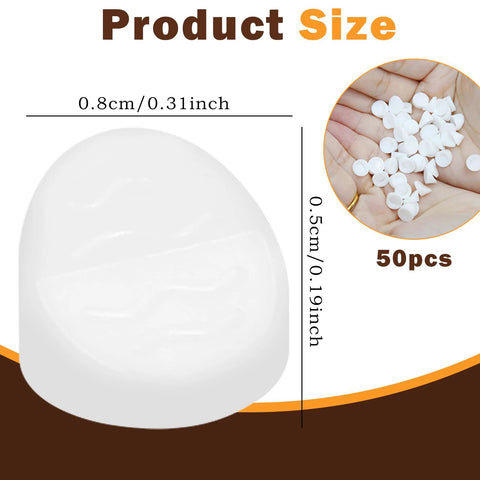 50 Pack White Silicone Door Hole Plugs For Entry Door Frames Fits Five Sixteenth Inch And Quarter Inch Screw Holes Easy Press Fit