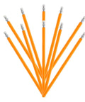 HB Carpenter Pencils 10 Pack Yellow Solid Wood With White Eraser Tip Graphite Marking Pencils For Construction Woodworking Metalwork