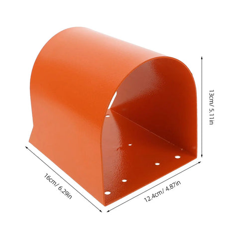 Heavy Duty Stainless Steel Foot Switch Guard Built Tough With Waterproof Pedal Cover For Factory Floors, orange