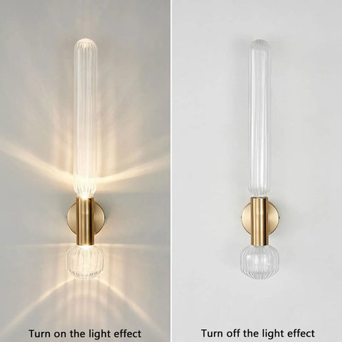 Snazzy Slick Led Wall Sconces For Modern Home Refresh Up And Down Adjustable Glass Shade Bedside Premium Fixture With Top Shelf Vibes For Living Room Bathroom 2 Pack in on and off light effect.