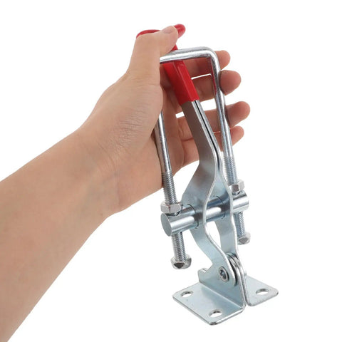 Heavy Duty Toggle Latch Clamp With Adjustable Pull Fastener And Corrosion Resistant Build For Toolbox Smoker Lid Trunk Case And Outdoor Gear Storage For Everyday Use, metal clamp in hand