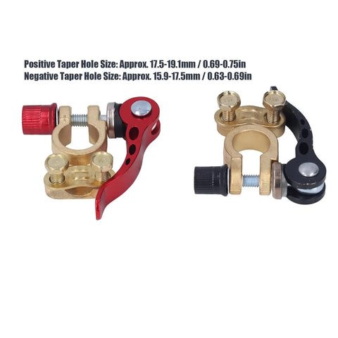 Two Pack Car Battery Terminal Connectors Clamps Quick Disconnect And Release For Auto Use Heavy Duty Battery Terminals