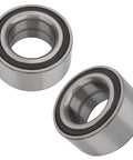 Front Or Rear Wheel Bearing Kit For Acura CSX ILX TL TSX Honda Accord Civic Element Fit Insight Pair Reliable Hub Bearings For Multiple Models And Great Value, close-up view of two cylindrical bearings on white background.