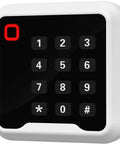 Front view of Proximity RFID Card Keypad Reader 125KHz Wiegand 26 Or 34 Bit, Plug And Play With Door Access Control Panels