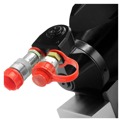 Heavy Duty Hydraulic Torque Wrench One Point Five Inch Square Drive 742 To 7420 Nm Range with swivel hose connection detail.