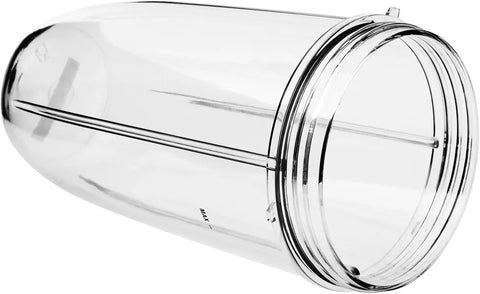 Replacement Cup Kit for 18Oz Short, 24Oz Tall, 32Oz Colossal with Flip Top To Go Lid and Stay Fresh Resealable Lid Fits 600W and Pro 900W Blenders Dishwasher Safe - close-up of colossal cup