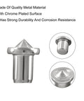 Chrome-plated dowel and tenon center transfer plug from 40 piece pro grade set, showcasing durability and corrosion resistance.
