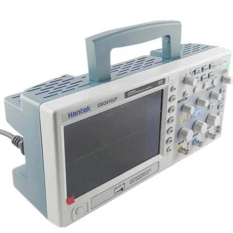 Digital Storage Oscilloscope With USB Storage And Remote Control, 100MHz Bandwidth, 1GSa Sampling Rate, dual channel, tabletop view
