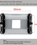 Beefy AM4 Backplane Backplate For CPU Cooler Mounting, 90x54mm copper reinforced base plate for AMD motherboard.