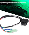3000 Trim Switch For Mercury Outboard Remote Control Box Replacement Tilt Switch 87-18286A43 with wiring