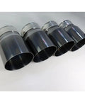Four Piece Stainless Steel Exhaust Tips With Black Coating For BMW M2 M3 M4 Models F87 F80 F82 F83 Direct Fit Upgrade
