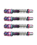 25mm Aluminum Shock Absorbers Set Of 4 For Axial SCX30 RC Crawler Upgrade Parts With Vibrant Pink Blue Purple Anodized Finish