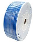 One Quarter Inch OD PU Air Tubing, Five Hundred Fifty Feet Blue Hose For Air Line Or Water Transfer, coiled on reel