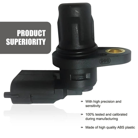 Plug And Play Camshaft Position Sensor Replacement For EPC Fault Light And Weak Start Sealing Ring Included Fits Ford And Chery Models Part F01R00B003 Reliable Ignition And Fuel Timing Sensor, black ABS plastic, close-up