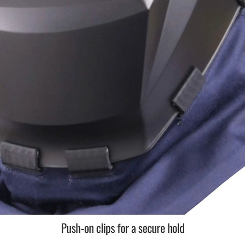 Flame-Resistant 7 Oz Cotton Helmet Bib With Wrap-Around Design, Double Layer, Extended Front Coverage For 360 Degree Protection, Reduces Chest Glare, Secure Fit For Most Helmets, Lightweight Safety Gear For Sparks And UV Exposure