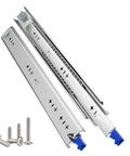 Beefed Up Heavy Duty Full Extension Drawer Slides Set For Cabinets And RVs Side Mount Ball Bearing Rails 53Mm Wide 265Lbs Capacity